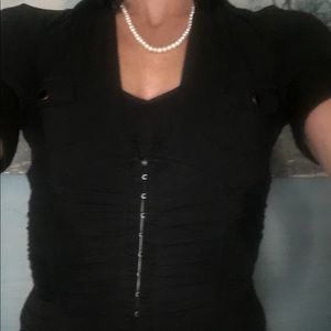 Size small black corset top